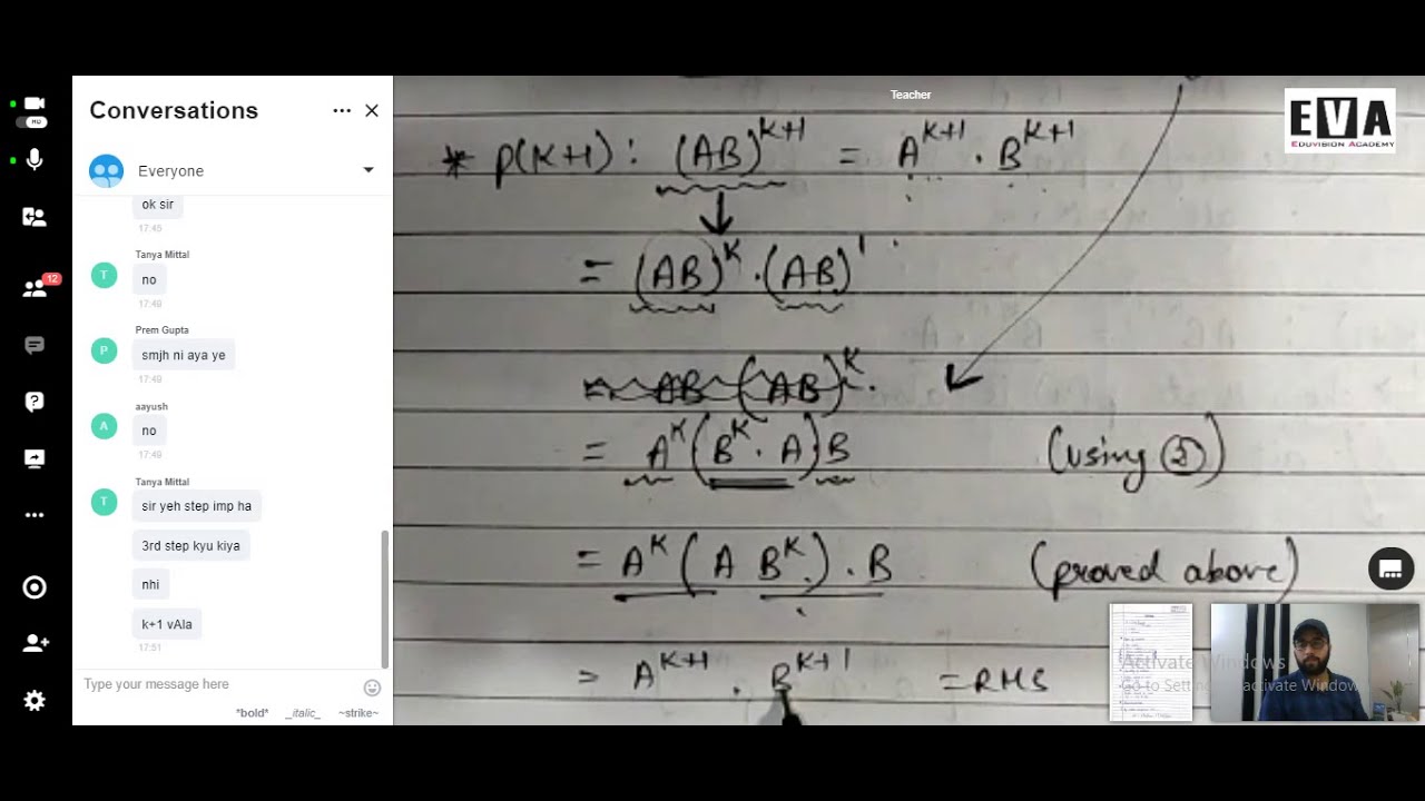 Eduvision Academy -- EVA -- Maths -- Class-12th -- Ch.-3 -- Matrix #3