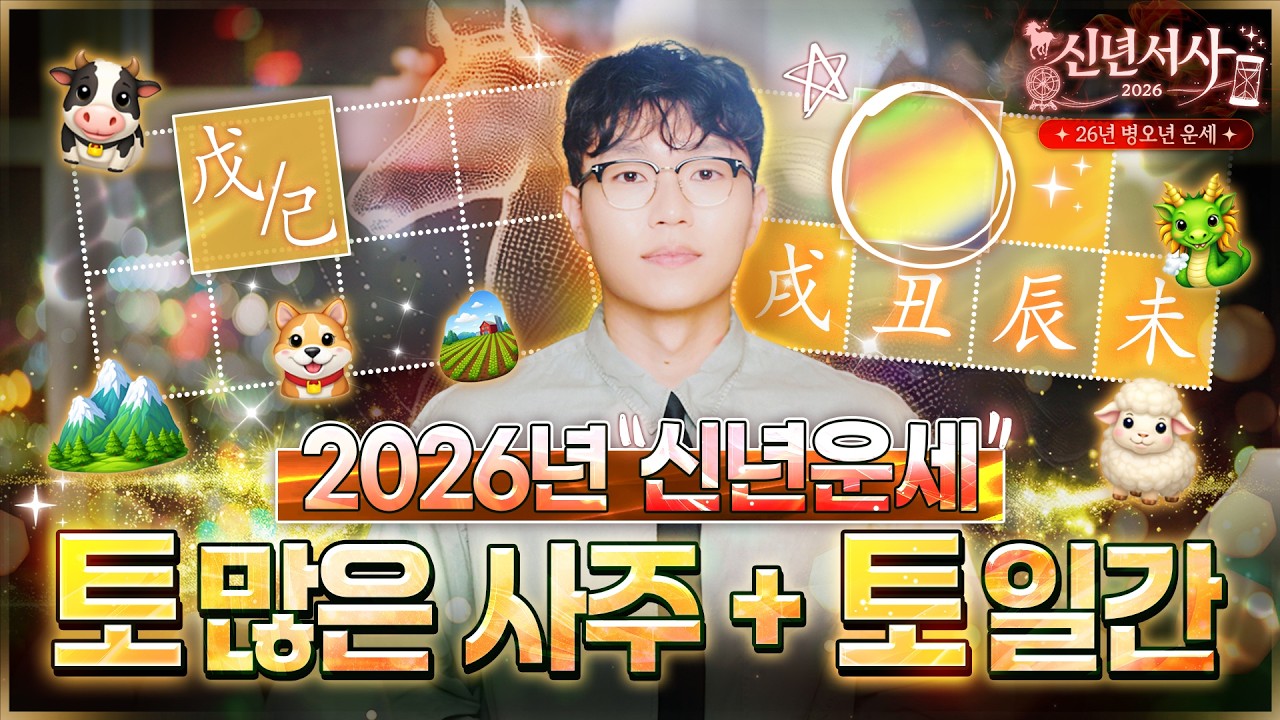 [사주] 토 많은 사주, 무토, 기토일간 26년 신년운세 및 기대되는 좋은 일들 (유형별 자세한 정리🟡)