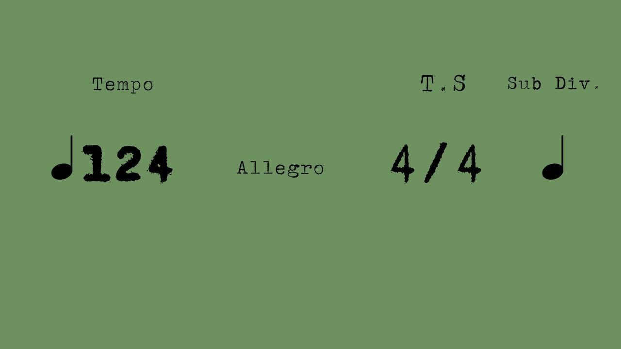 METRONOME - 124 BPM ALLEGRO