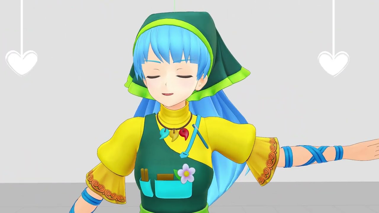 MMD Keiki yawning animation test