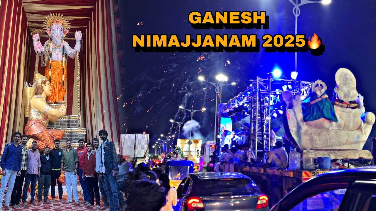 GANESH NIMAJANAM 2025 | Day 6 | TANK BUND GANESH VISARJAN 2025 | FAMOUS GANESH 2025 