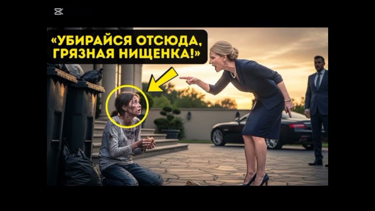 ЖЕНА МИЛЛИОНЕРА УНИЖАЛА БЕДНУЮ ДЕВОЧКУ У МУСОРНЫХ БАКОВ… ПОКА МУЖ ВНЕЗАПНО НЕ ПОЯВИЛСЯ!