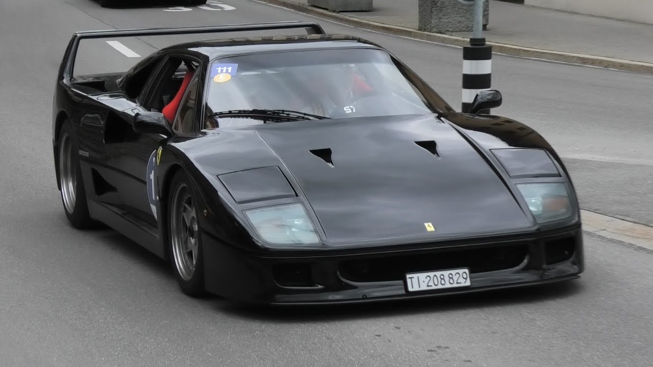 Supercars in St. Moritz! 3x F40, 918, F12 TDF, 458 Speciale...