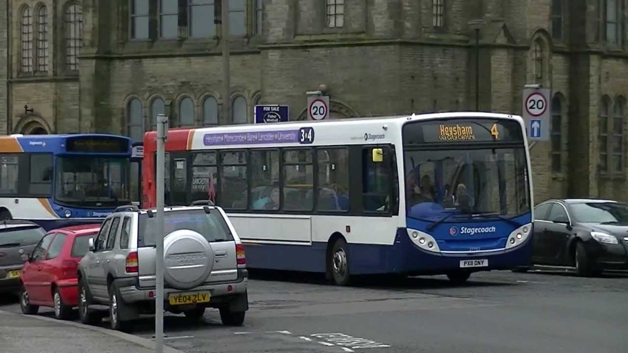 Stagecoach Lancaster buses on Morecambe Promenade 09/05/13