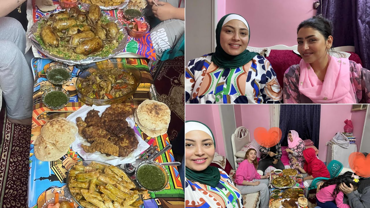 مينفعش رمضان يعدي من غير ما اشوفهم 😍 بدانا بالفطار وخلصنا بقعدة ع المصطبة 😂 اخواتي فضحوني 🙈