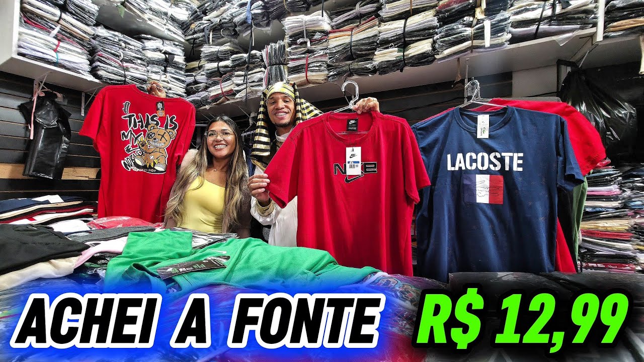 R$ 13,00 NO ATACADO! TOP FORNECEDORA DE CAMISETAS NO BRÁS INCRIVELMENTE BARATAS! 🔥🤑
