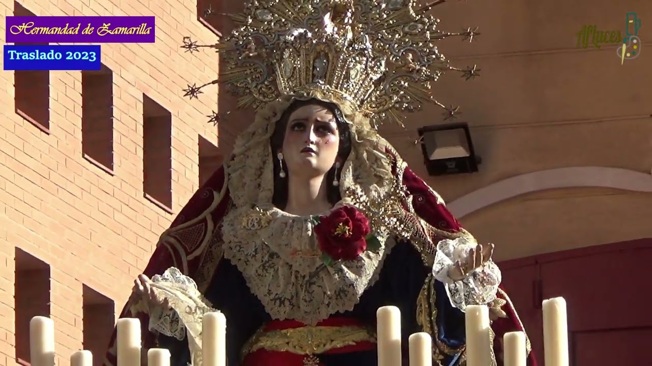Traslado Hermandad Zamarrilla. Sábado de Pasión 2023. Semana Santa de Málaga.