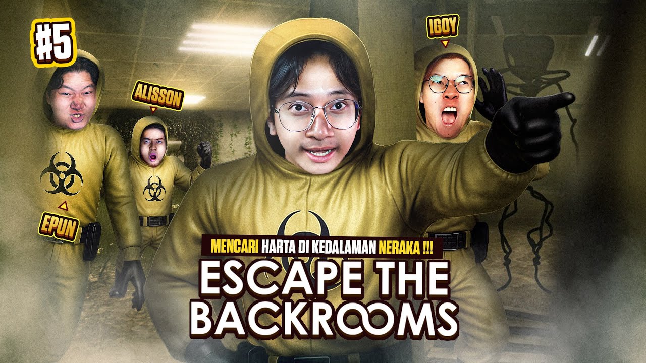 HAMPIR JADI KORBAN KEISENGAN TEMEN !!! - Escape The Backrooms Indonesia Part 5