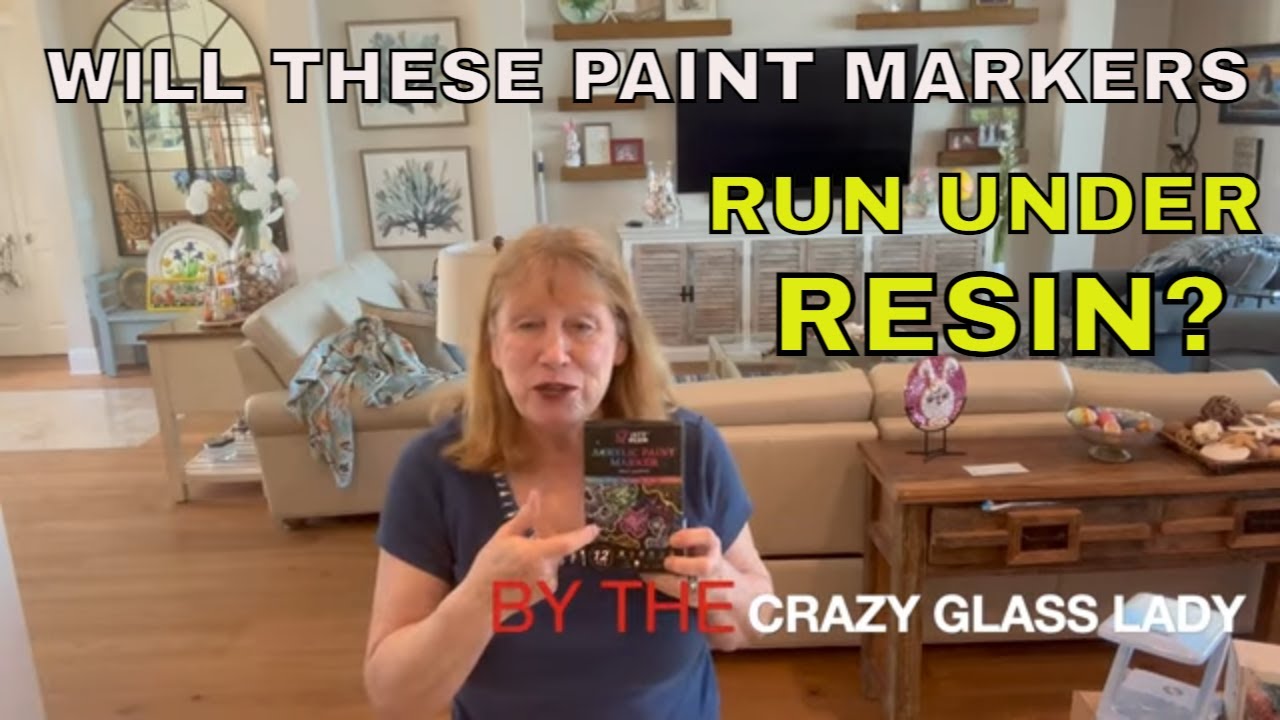 # 334 Spring Bunny Resin & Glass Art #Let's Resin Markers to use on Glass They Do Not Run!