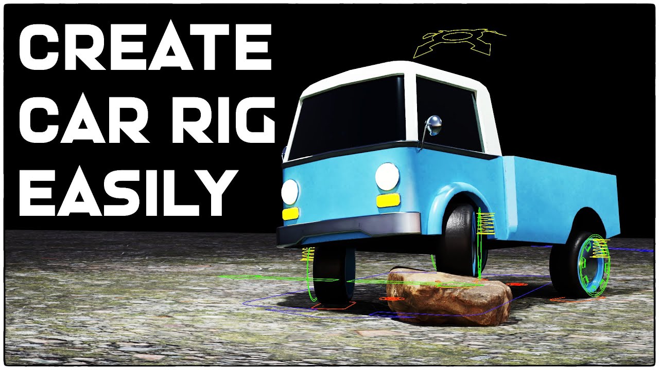 Create Car Rig Easily | Blender tutorial