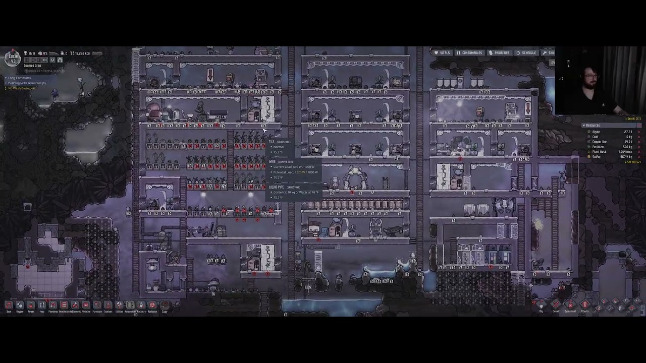 Oxygen Not Included DLC Scramble: I Just Don't Understand Gas Pressure. Lets Push Our Population!