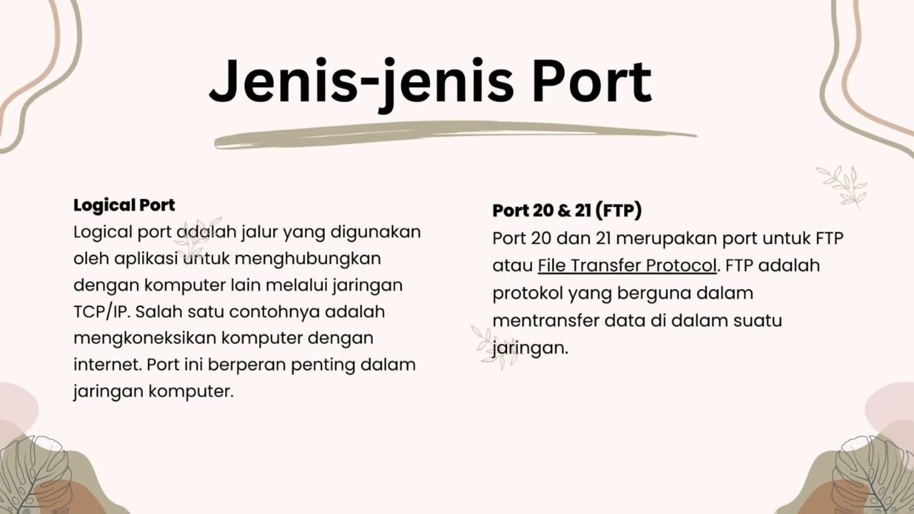 Presentasi Port dan Osi Layer