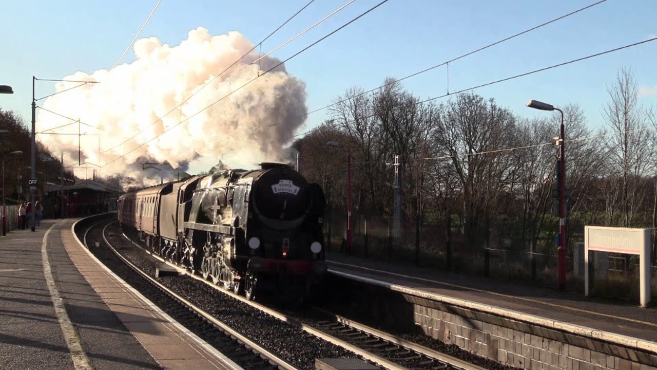 Mainline steam at Speed - Oxenholme .