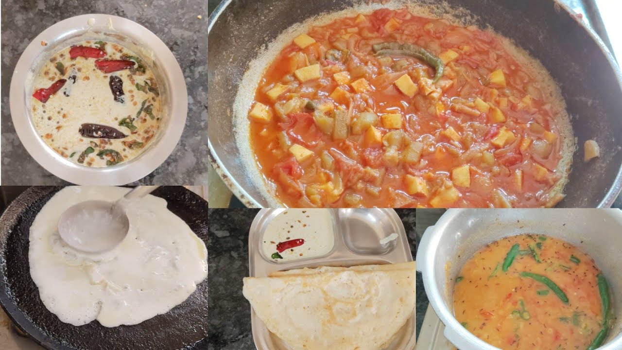 || Daily  Vlog || Beerakaya Coconut Curry || Dosa, Penut  Chutney  || Busy Morning Routine ||