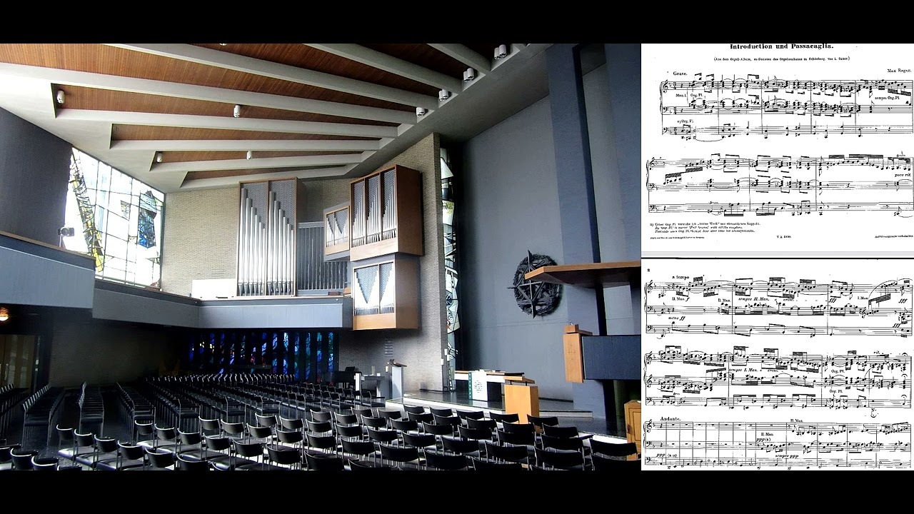 Max Reger: Introduktion und Passacaglia d-Moll | Barbara D&uuml;nne | Melanchthonkirche D&uuml;sseldorf | live