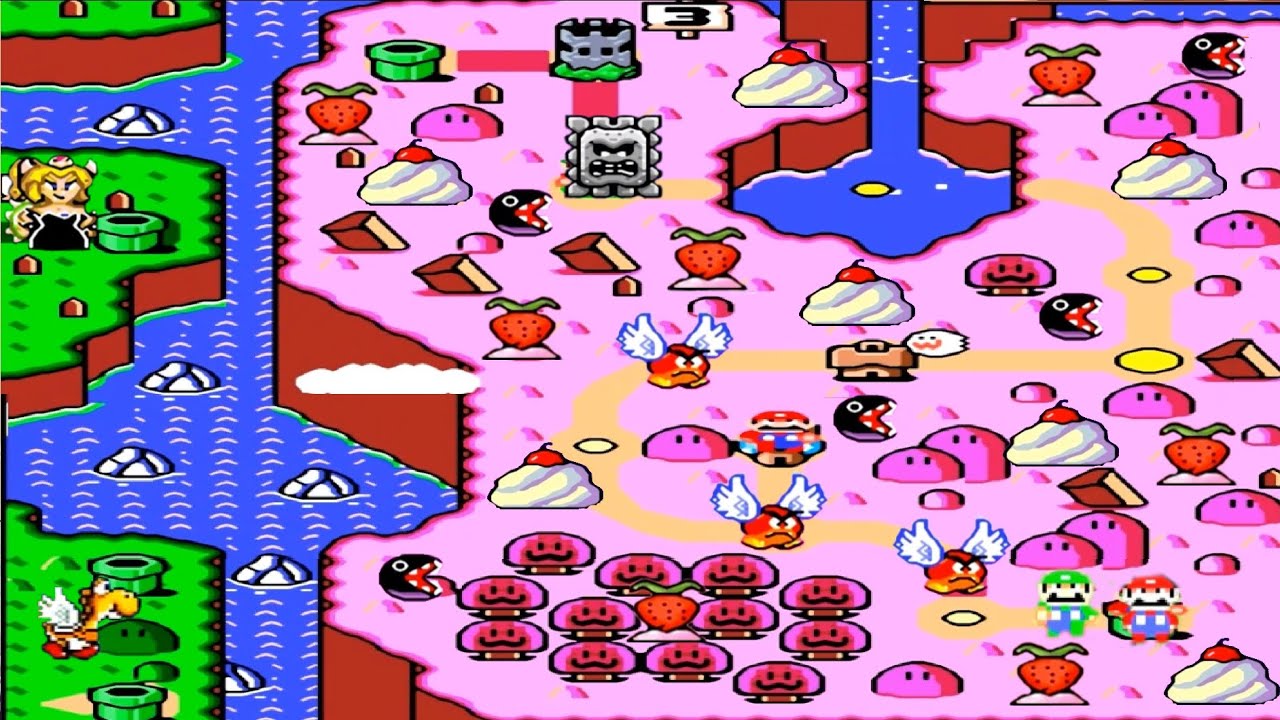 Super Mario World: Bowsette's Origins 100%: World 3: Sweet, Sweet Island