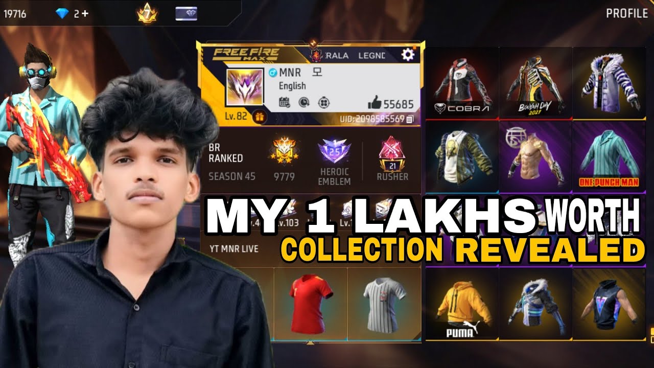 MY 1 Lakhs worth FREE FIRE ID COLLECTIONS കണ്ടോ!🤗 FREEFIRE#freefire#freefiremalayalam #views#foryou 