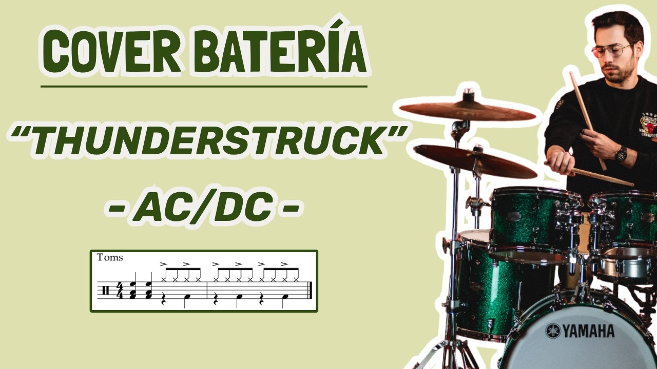 🥁THUNDERSTRUCK - AC/DC (DRUM COVER) BATERÍA