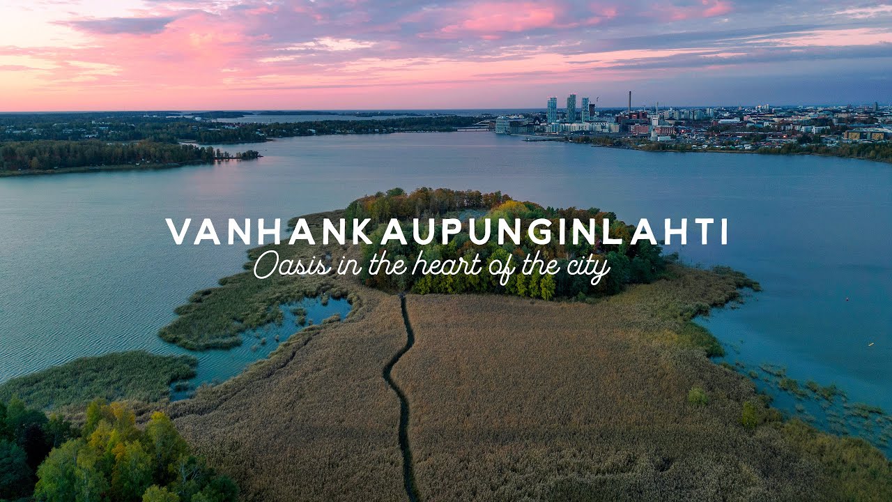 Vanhankaupunginlahti - Oasis in the Heart of the City | Helsinki Aerials Drone 4K
