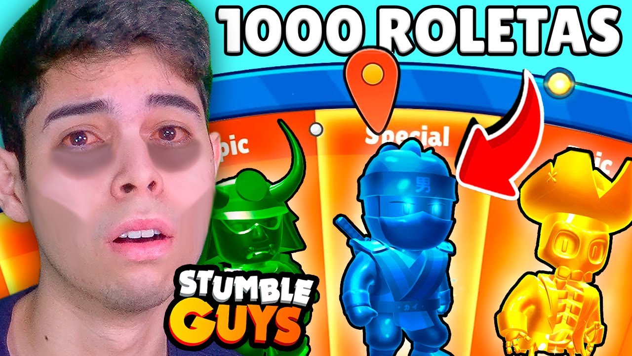 QUANTAS ESPECIAIS EU PEGO EM 1000 ROLETAS NO STUMBLE GUYS?