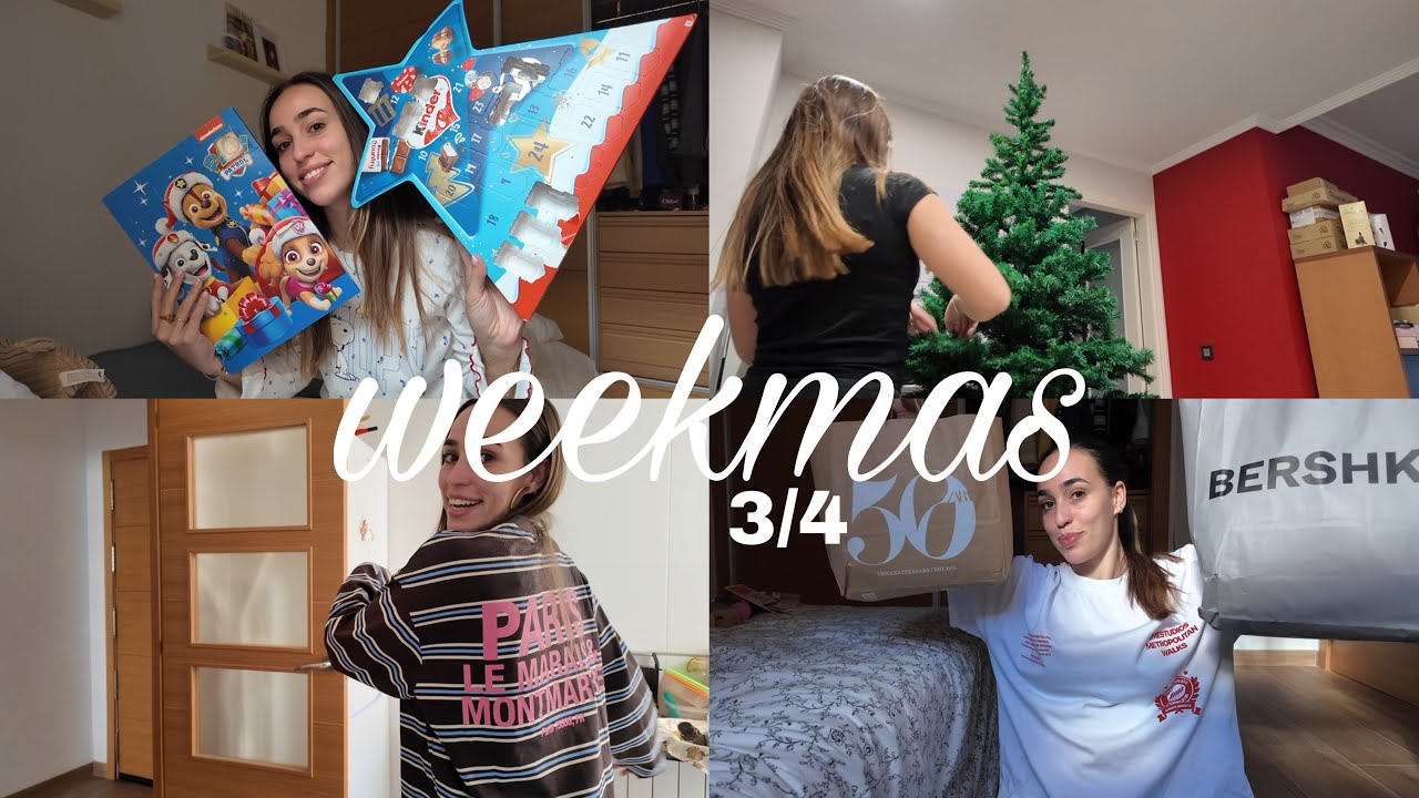 weekmas 3/4, haul Zara y Bershka y vuelta a casa por Navidad || weekly vlog 