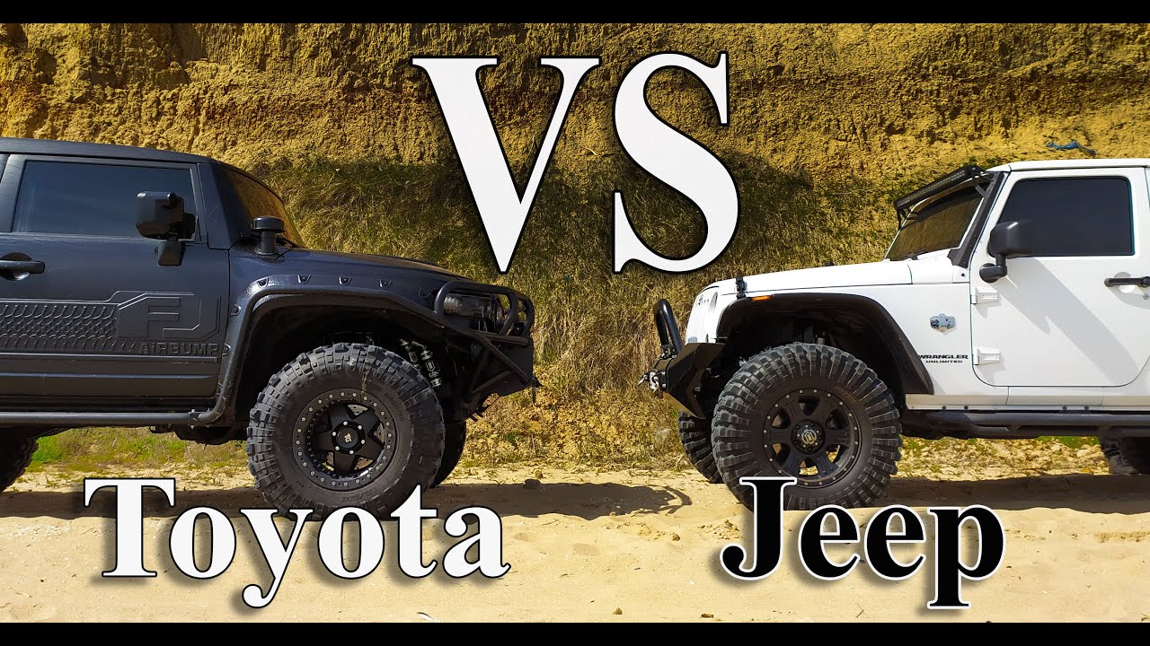 Jeep vs Toyota, Interco TSL SX2 vs Maxxis Trepador, off road.