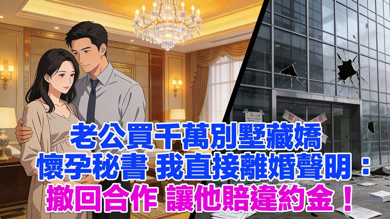 老公買千萬別墅藏嬌懷孕秘書 我直接離婚聲明：撤回合作 讓他賠違約金！#正能量 #故事分享 #生活經驗 #情感
