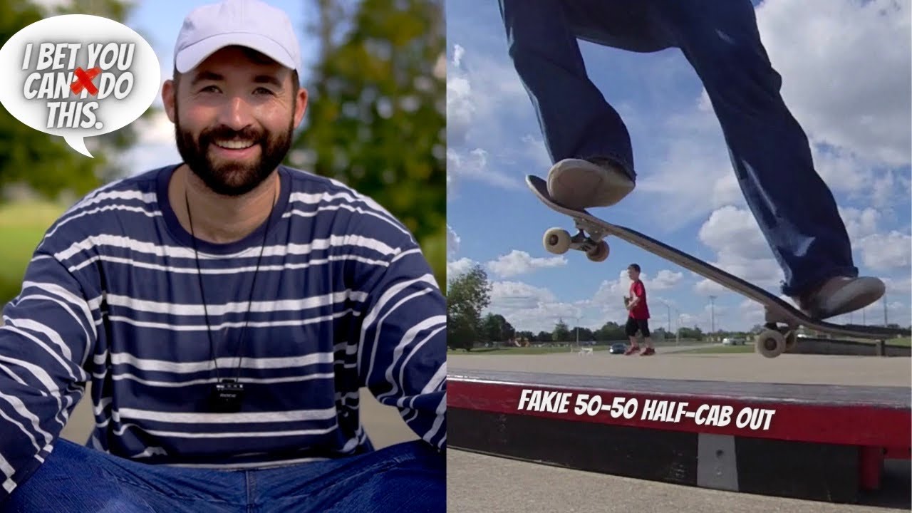 How to Fakie 50-50 180 out