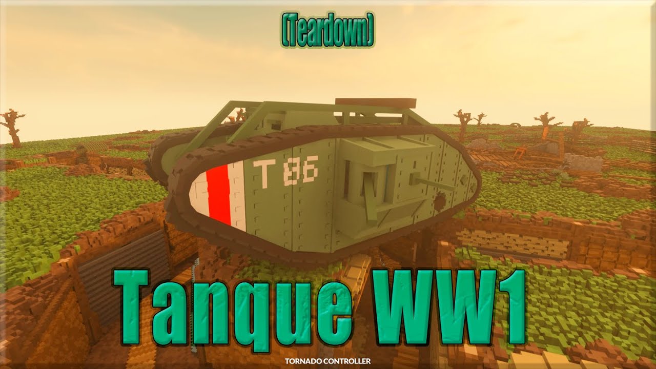 Map with WW1 tank (Teardown)