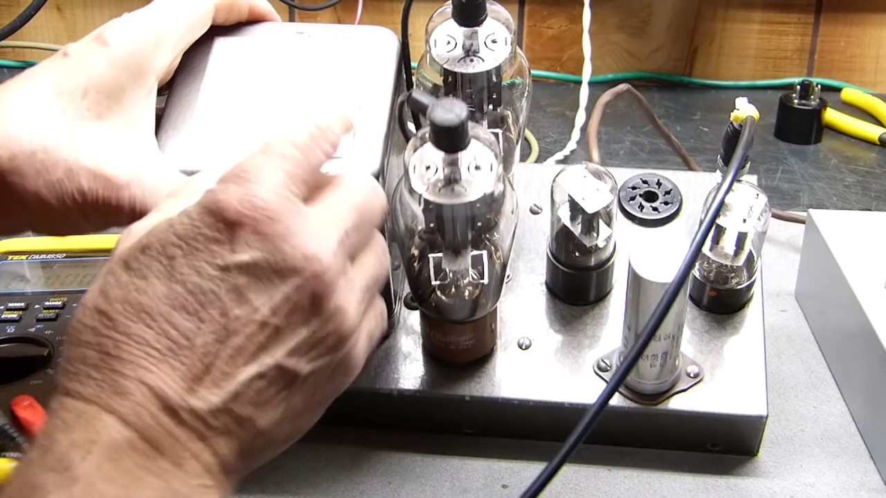 Тесты усилителя на электронных лампах Heathkit Model WA-1, 20 Вт, 807