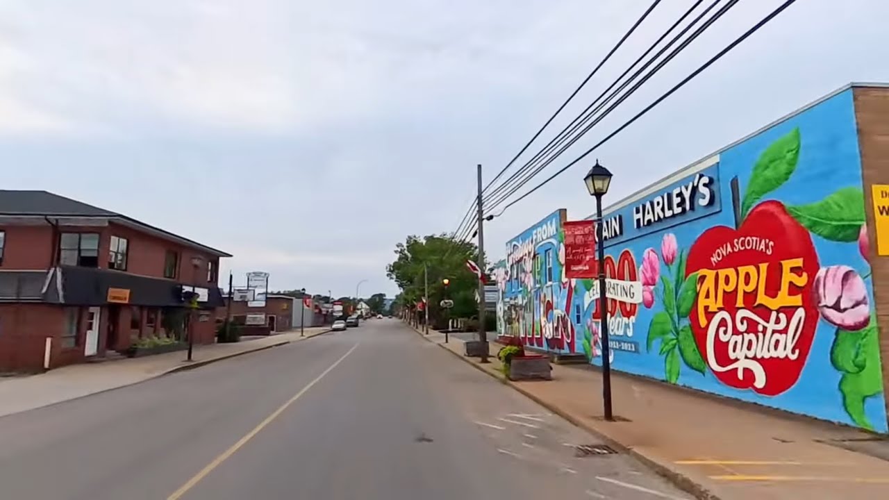 Relaxing drive Kingston to Coldbrook on the #1Hwy Nova Scotia, Canada 🇨🇦 