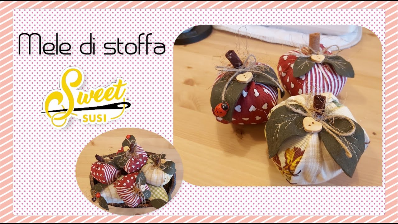 Tutorial mela di stoffa facili CARTAMODELLO GRATIS | patchwork per principianti | ritagli di tessuto