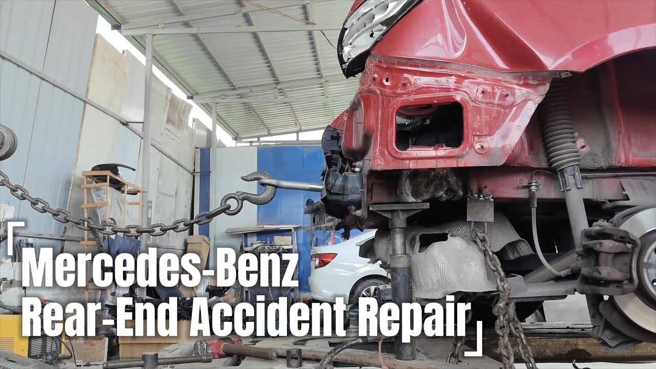 Mercedes Benz Rear End Accident Repair #collision #mechanic
