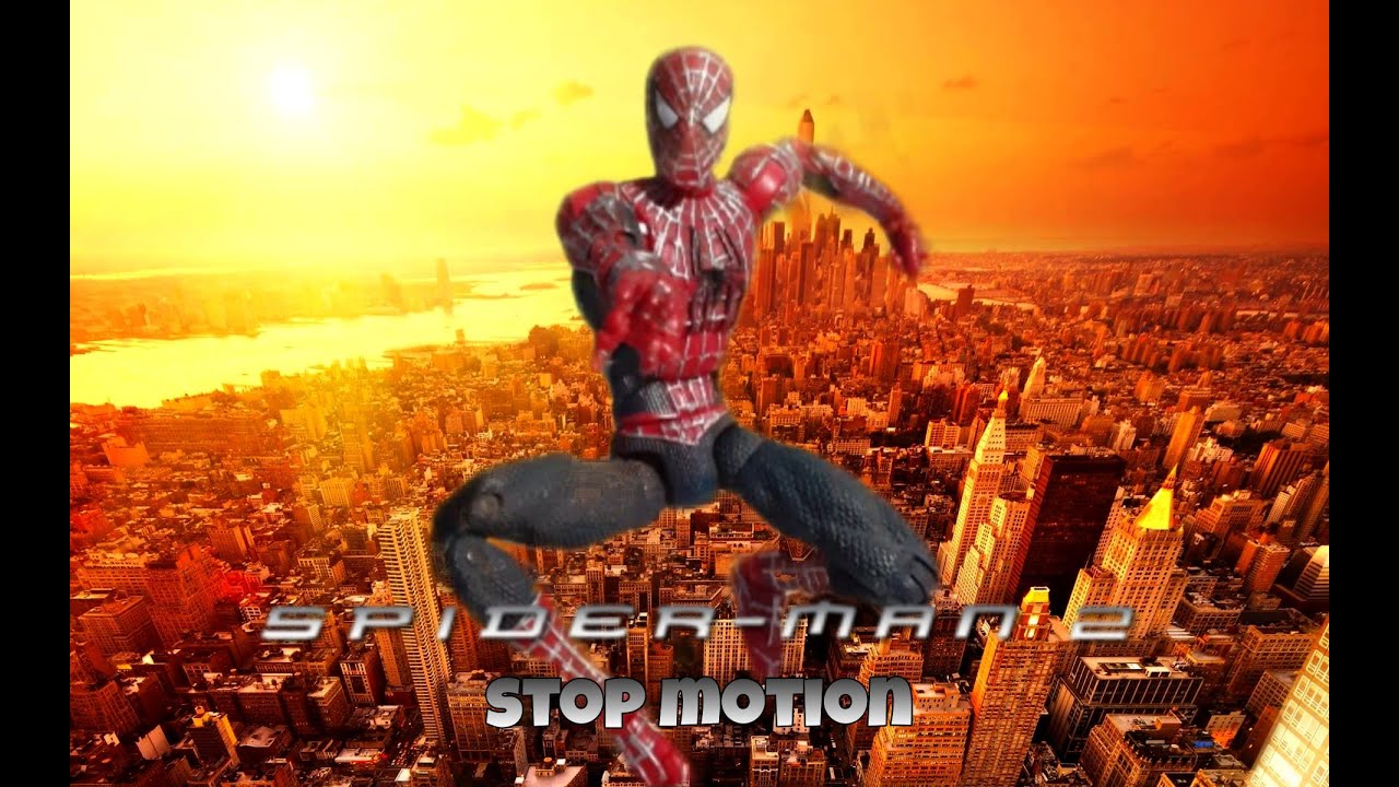 spiderman 2 stop motion: spiderman vs doc ock (recreate)(English)