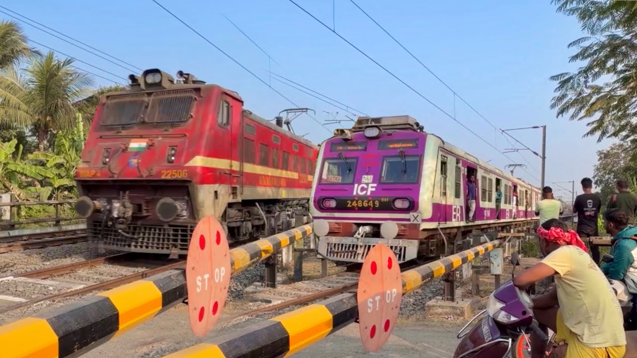 😱 Dangerous High Speed Skipping at Balagarh Gate | Massive Rush & Honking | Eastern Railway
