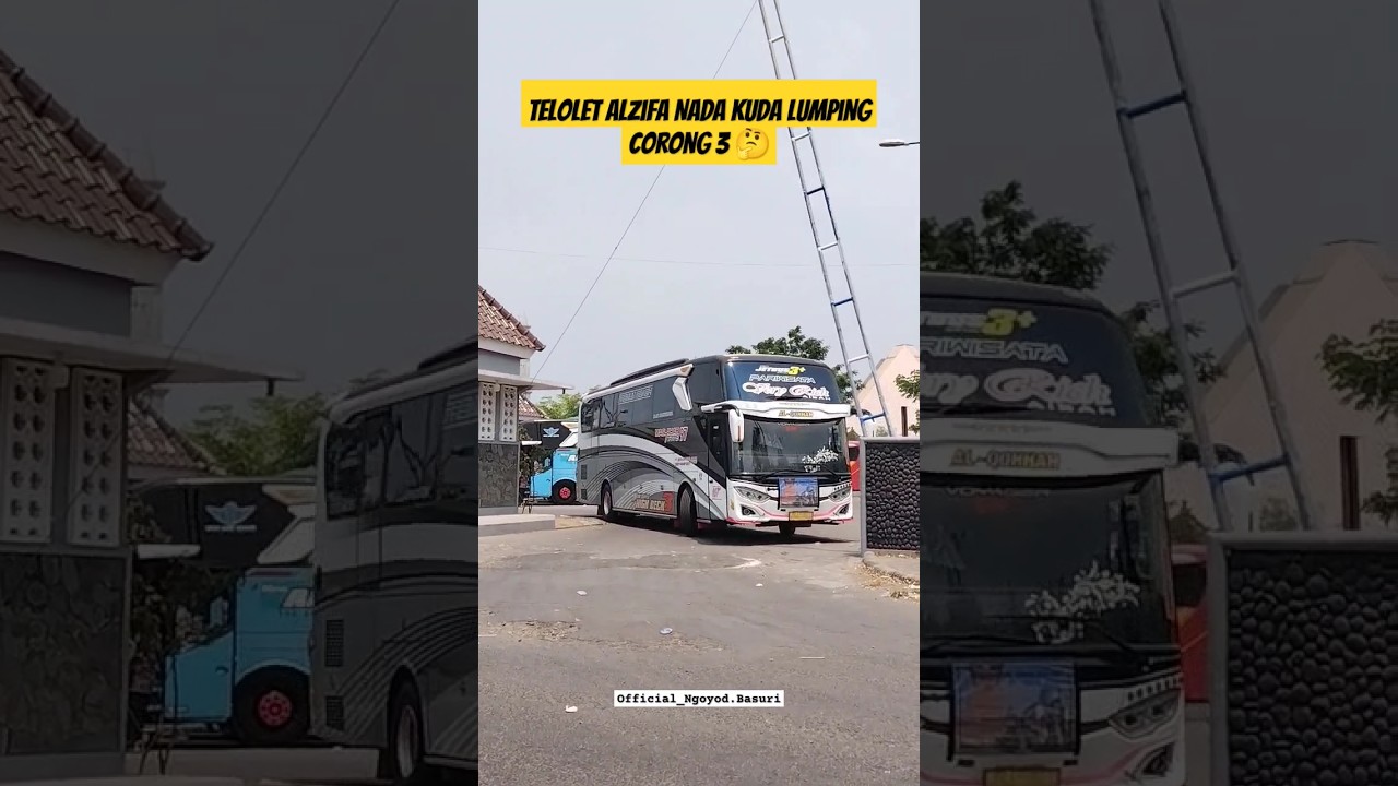 Telolet Alzifa Kuda Lumping Bus Maslahah 97 Trans #telolet #bustelolet #alzifa #shorts