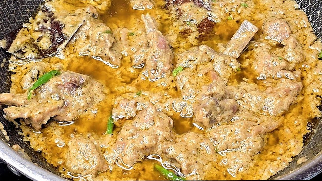 malai mutton,white mutton handi,restaurant style mutton handi,mutton malai recipe,white mutton korma