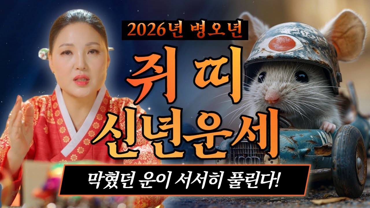 2026년 병오년 쥐띠신년운세 " 막혔던 운이 서서히 풀린다! "