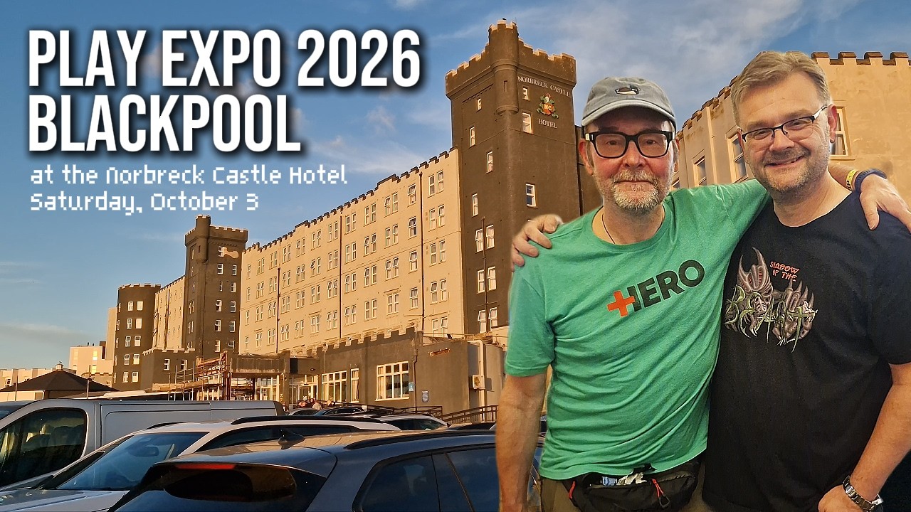 GamesMaster legend Dominik Diamond sings the video games at Play Expo Blackpool 2026