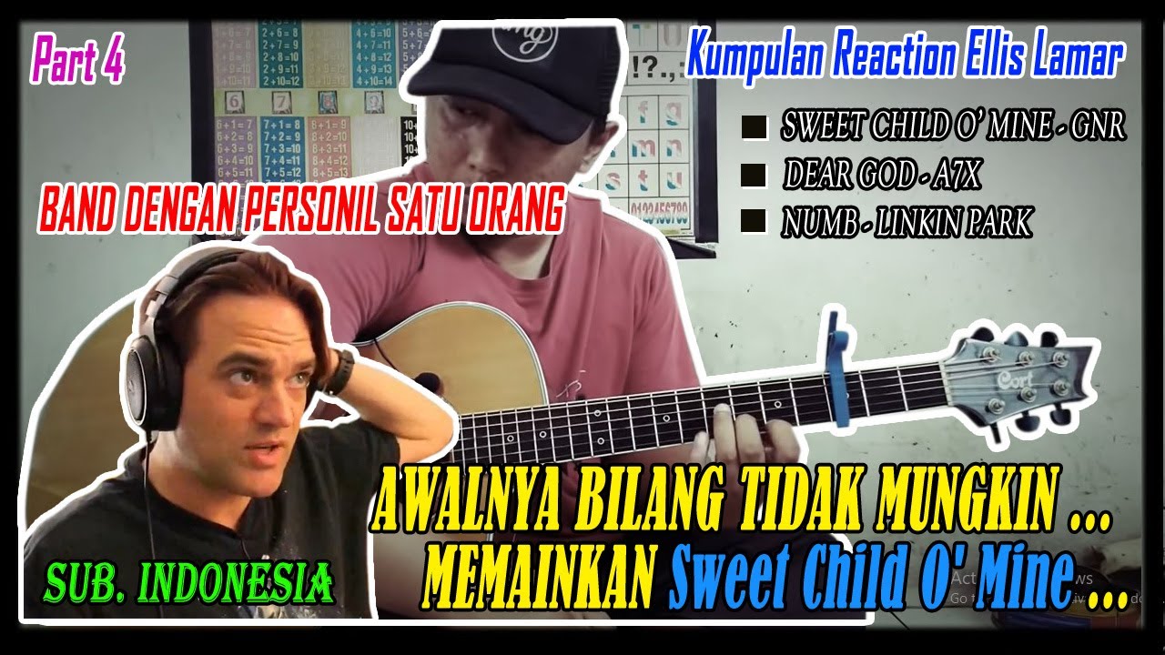 AWALNYA BILANG TIDAK MUNGKIN MEMAINKAN SWEET CHILD O' MINE - ALIP BATA REACTION YT SUB INDO