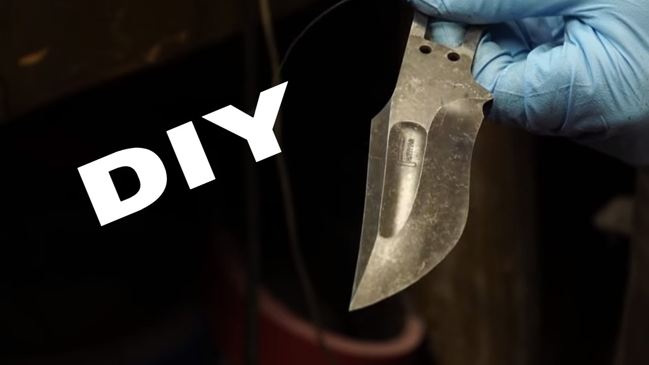HOW TO STONEWASH A KNIFE. DIY