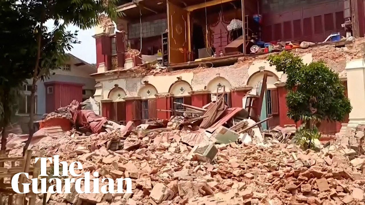Myanmar: earthquake destroys temple and collapses bridge amid widespread damage