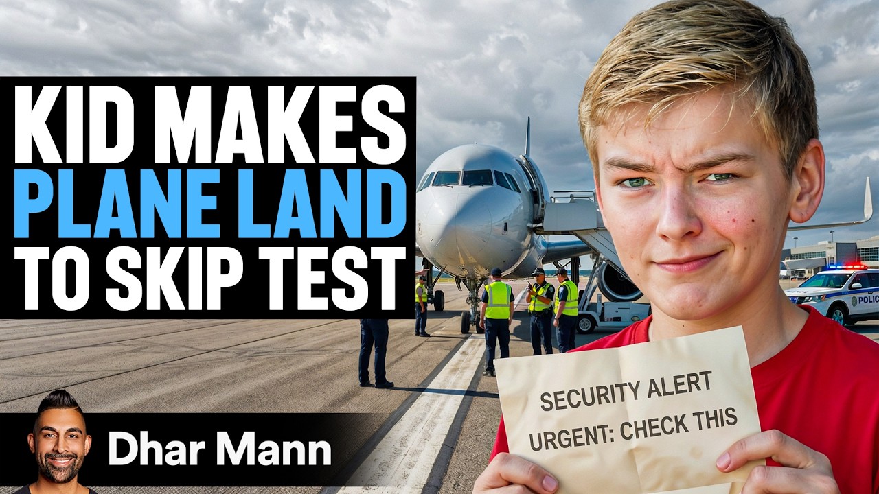 Kid Makes Plane Land To Skip Test - Mischief Mikey S1 E03 | Dhar Mann Studios