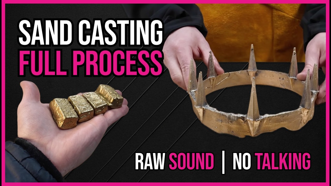 Sand Casting a Brass Crown – Full Process (No Talking)