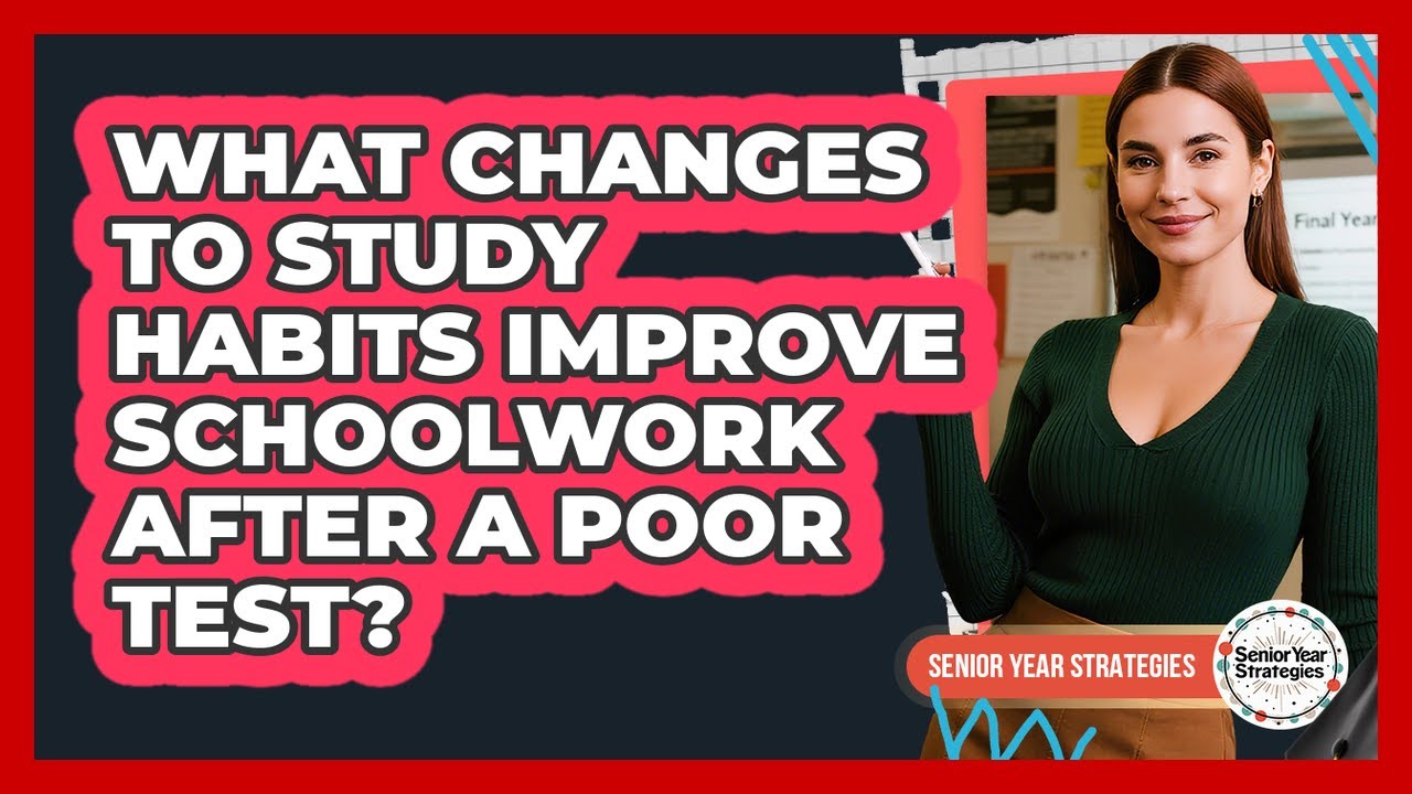 What Changes To Study Habits Improve Schoolwork After A Poor Test?