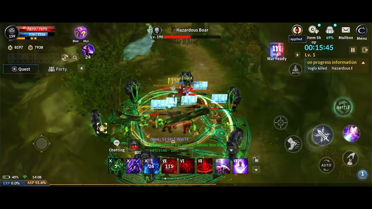 Cabal Mobile Hazardous Valley Hard Solo Dark Mage