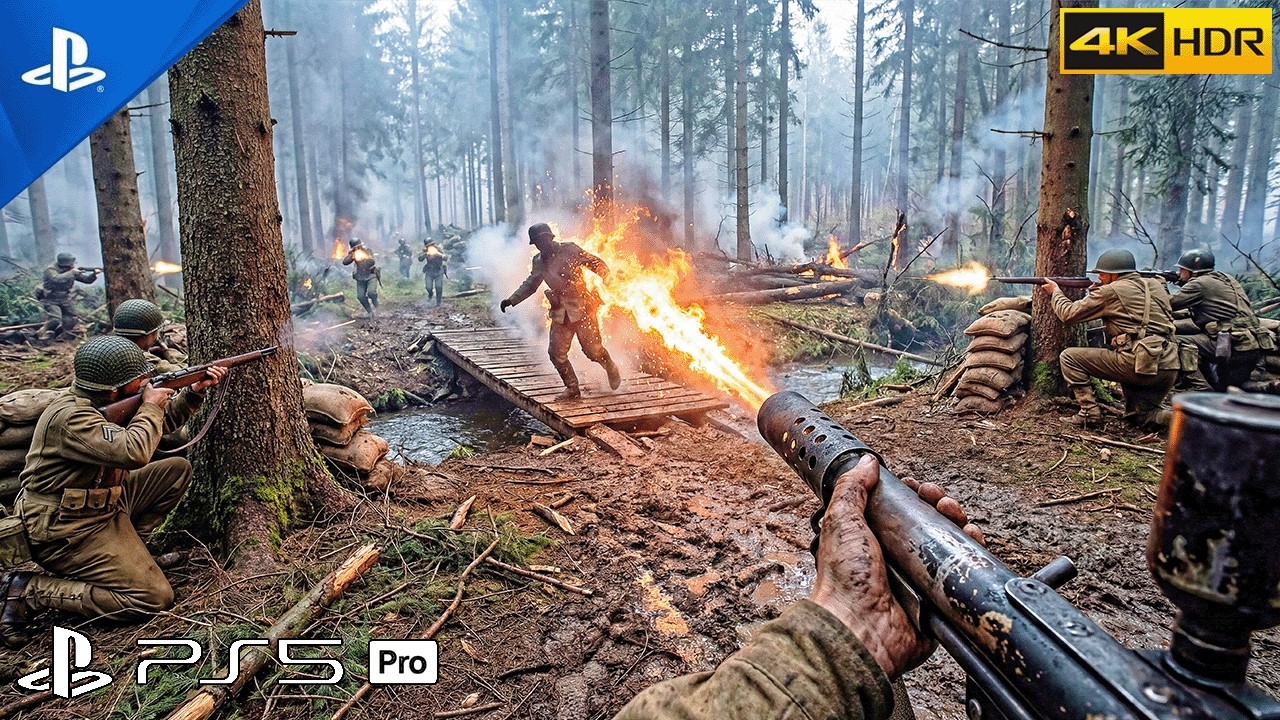 (PS5) Battle of Hurtgen Forest 1944 | Realistic ULTRA Graphics Gameplay [4K 60FPS HDR] Call of Duty