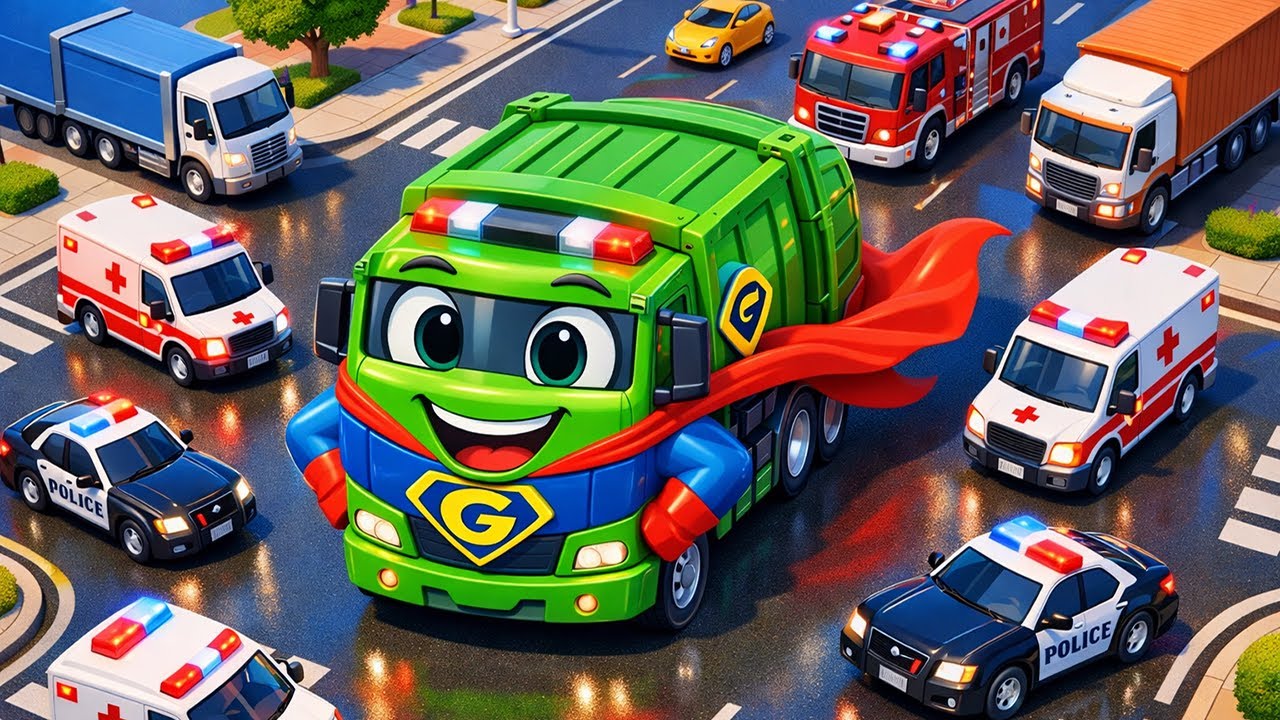 Fire Truck and Tow Truck to the Rescue 🚒🚛 | Vehicles Animation