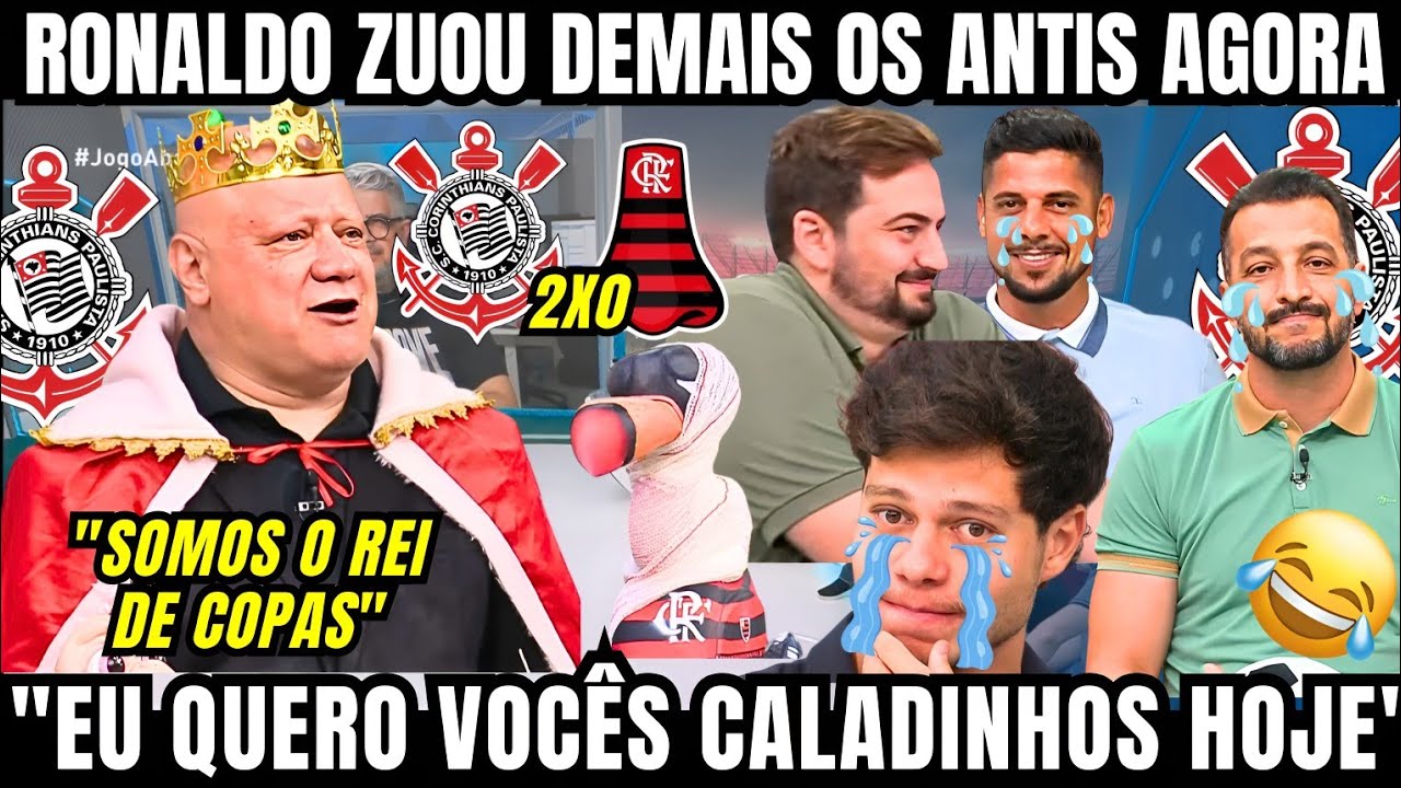 RONALDO GIOVANELLI HUMILHOU OS ANTIS NO JOGO ABERTO QUE MENOSPREZARAM O CORINTHIANS ANTES DA FINAL 