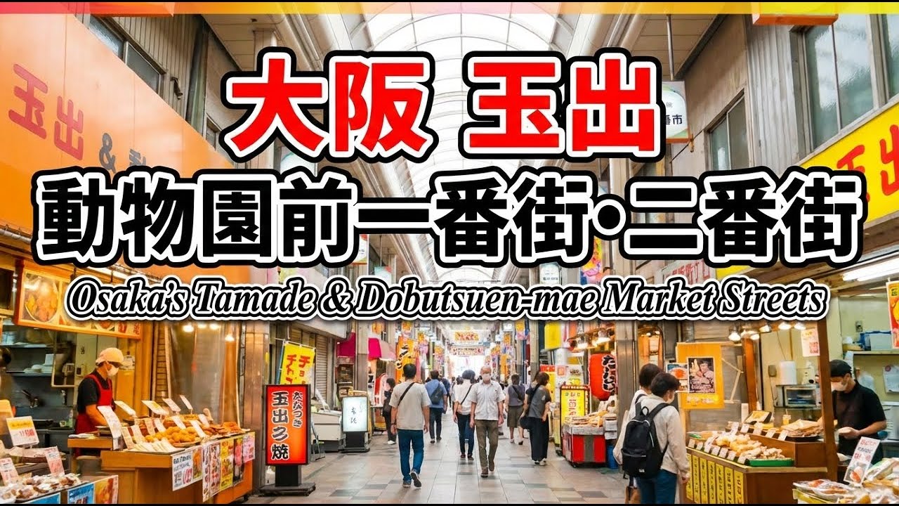 2025年11月－－２　大阪　通天閣　新世界市場　ジャンジャン横丁　動物園前一番街•二番街　西成　ビジネスホテル福助　天神橋筋商店街　駒川商店街/針中野駅　黒門市場　南海なんば駅前広場　道頓堀/戎橋